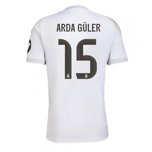 Real Madrid Arda Guler #15 Prima Maglia 2025-26 Manica Corta Real Madrid Arda Guler #15 Prima Maglia 2025-26 Manica Corta